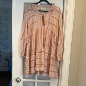 World Market Striped Red and White Dress